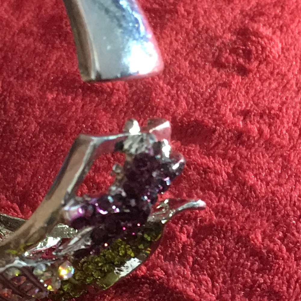 Ladies’ Beach Theme Spring-Hinged Silver-Tone Ban… - image 8